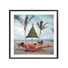 Fotokonst---Palm-Beach-Idyll-framed