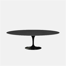 Mariella-Saarinen Dining Table 96Oval-black-Ebonized-Walnut