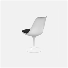 mariella-knoll-saarinen-tulip-armless-chair-matstol-vit-svart-baksida